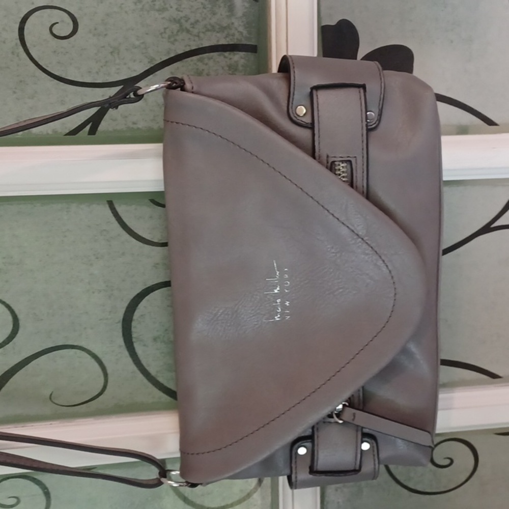 Nicole Miller crossbody purse  gray